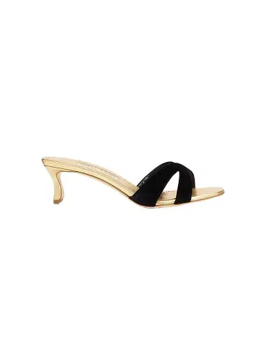 Manolo Blahnik Women's Callydramu 50MM Slanted-Heel Sandals | Thumbnail 1 Manolo Blahnik Women's Callydramu 50MM Slanted-Heel Sandals | Thumbnail 1