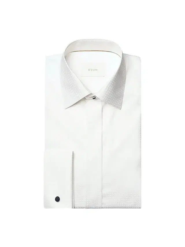 Eton Men's Geometric Brocade Formal Contemporary-Fit Shirt - White
