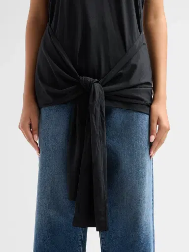 TOTEME Women's Tie-Waist Jersey Top | Thumbnail 5 TOTEME Women's Tie-Waist Jersey Top | Thumbnail 5
