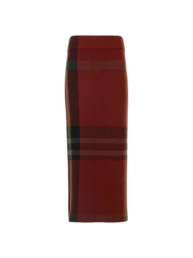 Akris punto Women's Jacquard Check Tube Midi Skirt - Copper Black - Size 16 | Thumbnail 1 Akris punto Women's Jacquard Check Tube Midi Skirt - Copper Black - Size 16 | Thumbnail 1