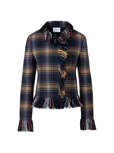 Akris punto Women's Plaid Tweed Wool-Blend Jacket | Thumbnail 1 Akris punto Women's Plaid Tweed Wool-Blend Jacket | Thumbnail 1