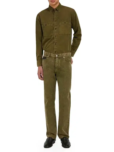 Ferragamo Men's Five-Pocket Straight Jeans - Olive - Size 38 | Thumbnail 2
