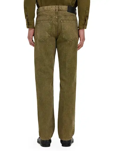 Ferragamo Men's Five-Pocket Straight Jeans - Olive - Size 38 | Thumbnail 5