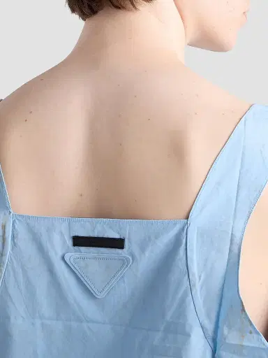 Prada Men's Cotton Tank Top - Blue - Size XL | Thumbnail 4