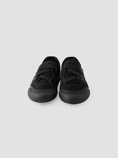 Prada Men's Speedrock Leather and Mesh Fabric Sneakers - Black - Size 12 | Thumbnail 3