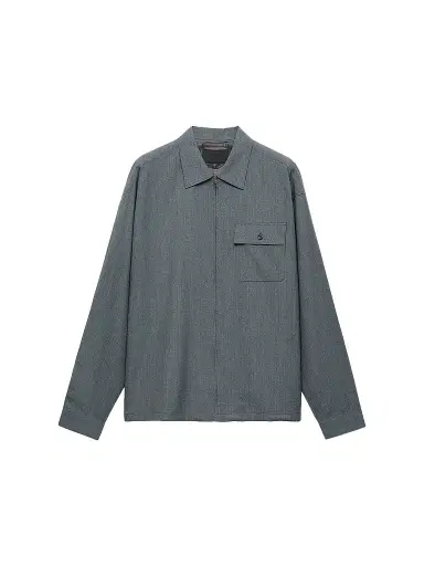 Prada Men's Wool Zipper Shirt - Grey - Size XXL | Thumbnail 1 Prada Men's Wool Zipper Shirt - Grey - Size XXL | Thumbnail 1
