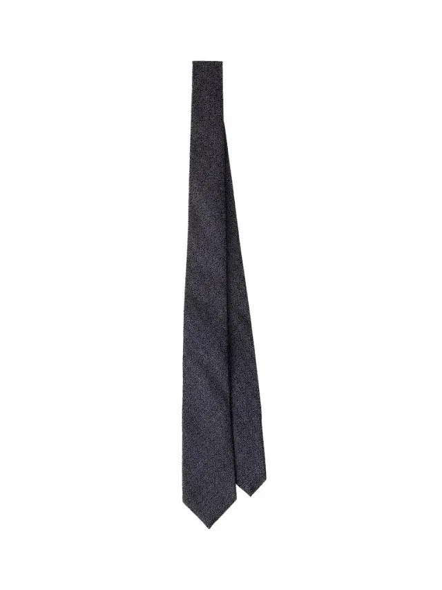 Prada Men's Wool and Silk Tie - Grey