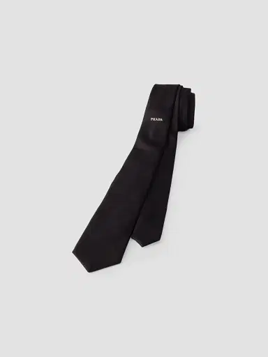 Prada Men's Silk Tie | Thumbnail 2 Prada Men's Silk Tie | Thumbnail 2