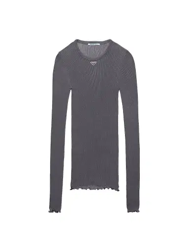 Prada Women's Ribbed Knit Top | Thumbnail 1 Prada Women's Ribbed Knit Top | Thumbnail 1