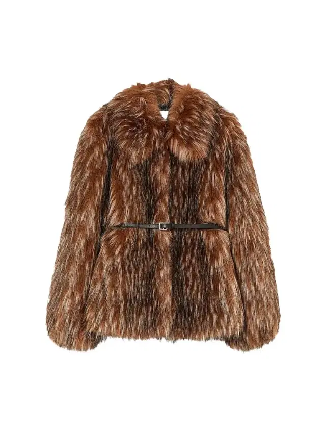 Marina Rinaldi Women's Fluffy Textured Coat - Camel