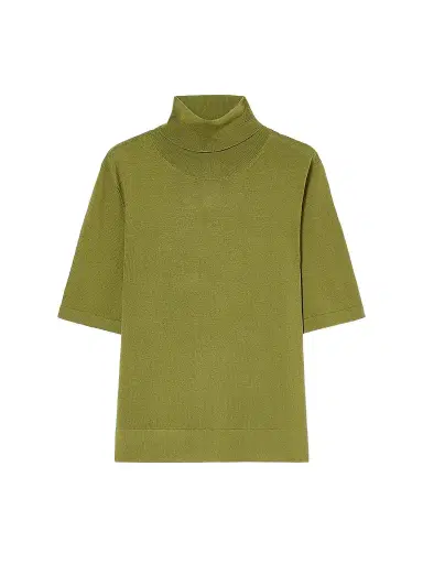 Marina Rinaldi Women's Wool Polo Neck Sweater - Olive Green - Size XXL | Thumbnail 1