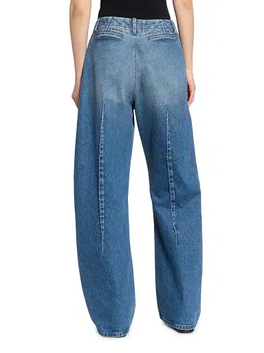 MM6 MAISON MARGIELA Women's Denim Barrel-Leg Pants - Blue - Size 10 | Thumbnail 5 MM6 MAISON MARGIELA Women's Denim Barrel-Leg Pants - Blue - Size 10 | Thumbnail 5
