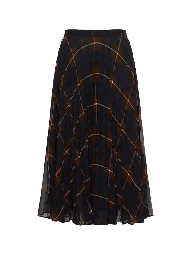 Max Mara Women's Plisse Pleated Georgette Blend Skirt - Blue Brown