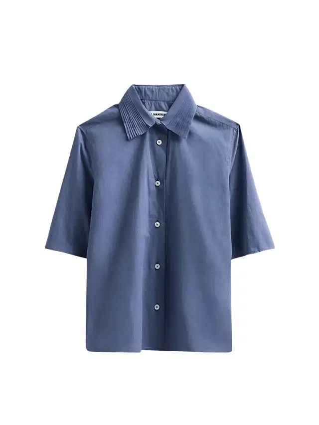 Jil Sander Women's Pleated Collar Cotton Shirt - Sugar Paper