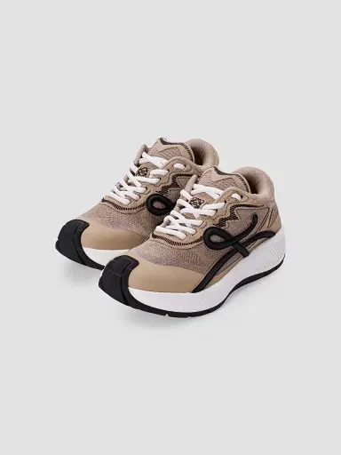 Loewe Women's Pogo Low-Top Sneakers - Beige Black White - Size 10 | Thumbnail 3 Loewe Women's Pogo Low-Top Sneakers - Beige Black White - Size 10 | Thumbnail 3