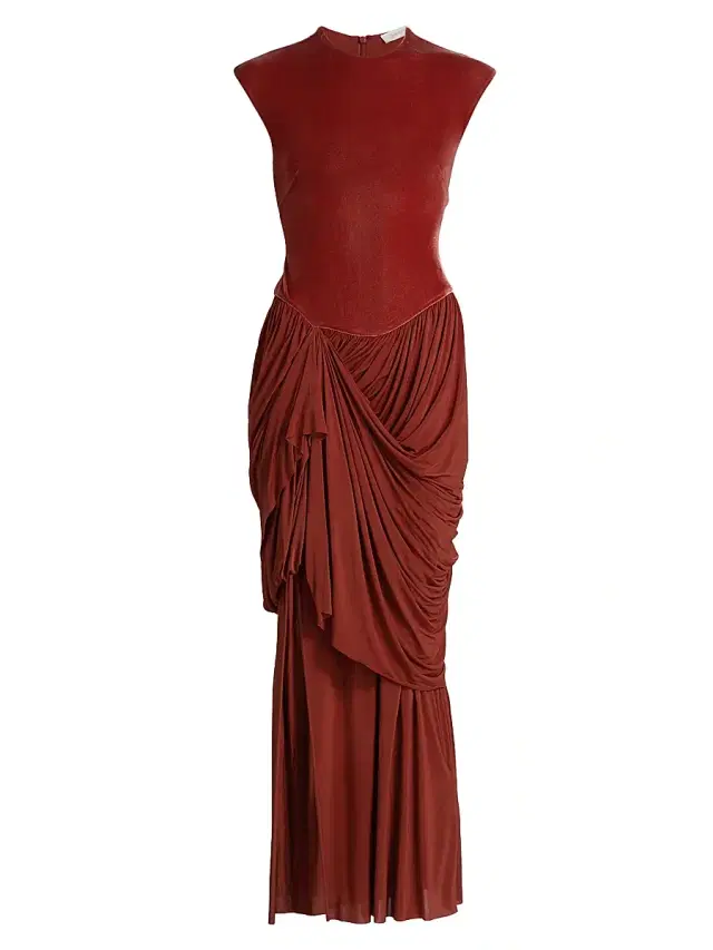 Zimmermann Women's Memento Drape Maxi Dress - Dark Rose