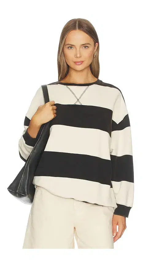Free People Classic Stripe Crew Wide