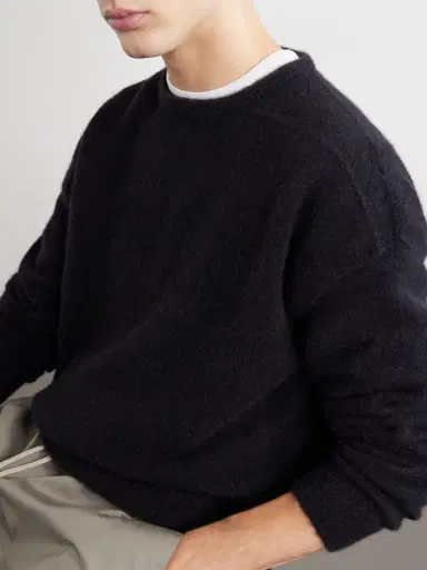 Rick Owens Alpaca Wool-Blend Crewneck Sweater - Men | Thumbnail 5 Rick Owens Alpaca Wool-Blend Crewneck Sweater - Men | Thumbnail 5