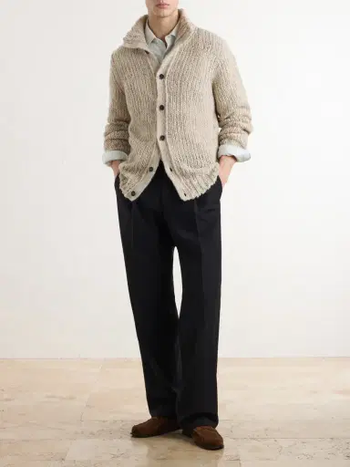Barena Alpaca, Wool and Linen-Blend Cardigan - Men | Thumbnail 2 Barena Alpaca, Wool and Linen-Blend Cardigan - Men | Thumbnail 2