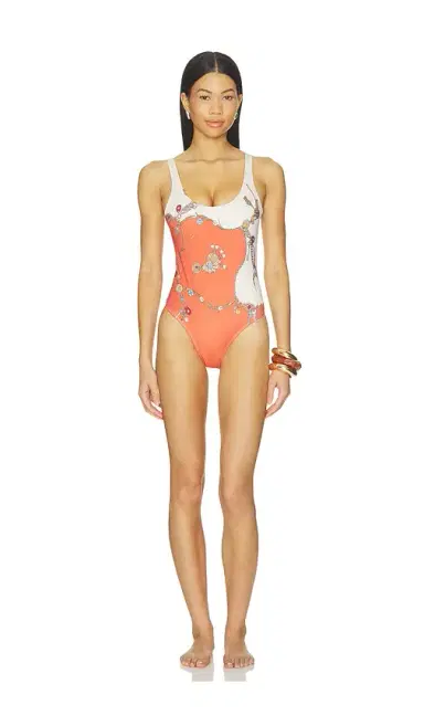Versace One Piece Swimsuit Stolen Jewels Printed On Responsible Matt Lycra | Thumbnail 1 Versace One Piece Swimsuit Stolen Jewels Printed On Responsible Matt Lycra | Thumbnail 1