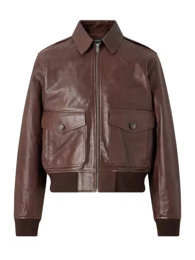 A.P.C. Gael Leather Jacket - Men | Thumbnail 1