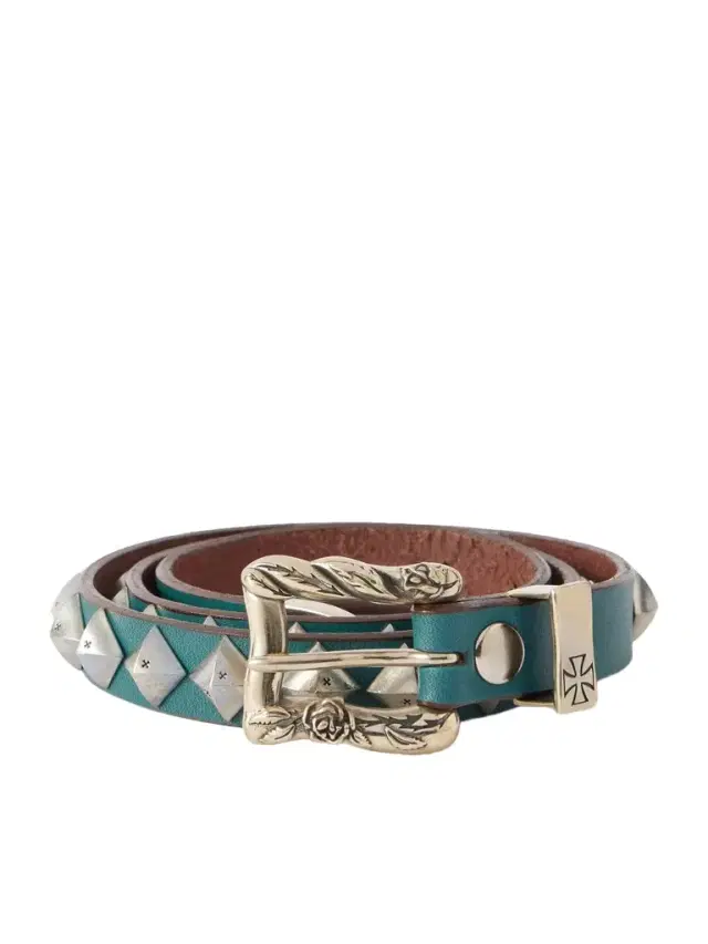 Enfants Riches Déprimés 2cm Skinny O-Ring Studded Leather Belt - Men