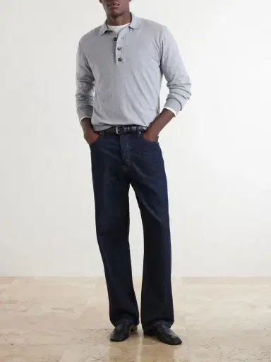 ELEVENTY Cotton and Cashmere-Blend Polo Shirt - Men | Thumbnail 2 ELEVENTY Cotton and Cashmere-Blend Polo Shirt - Men | Thumbnail 2