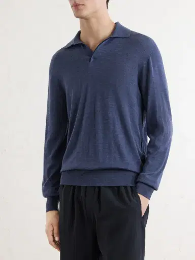 Sease Lasca Virgin Wool Polo Sweater - Men | Thumbnail 3 Sease Lasca Virgin Wool Polo Sweater - Men | Thumbnail 3