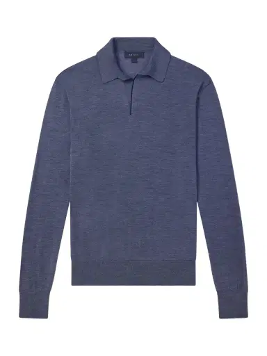 Sease Lasca Virgin Wool Polo Sweater - Men | Thumbnail 1 Sease Lasca Virgin Wool Polo Sweater - Men | Thumbnail 1