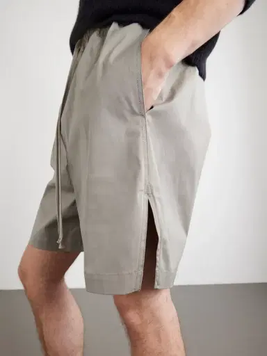 Rick Owens Boxer Straight-Leg Cotton-Blend Canvas Drawstring Shorts - Men | Thumbnail 5 Rick Owens Boxer Straight-Leg Cotton-Blend Canvas Drawstring Shorts - Men | Thumbnail 5