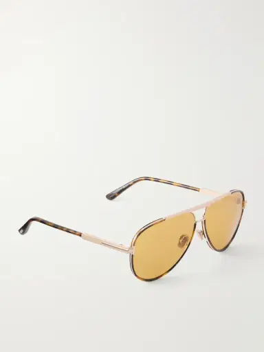 Tom Ford Rupert-02 Aviator-Frame Metal Sunglasses - Men | Thumbnail 4 Tom Ford Rupert-02 Aviator-Frame Metal Sunglasses - Men | Thumbnail 4