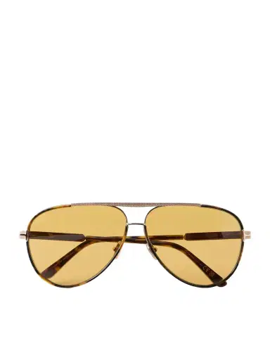 Tom Ford Rupert-02 Aviator-Frame Metal Sunglasses - Men | Thumbnail 1 Tom Ford Rupert-02 Aviator-Frame Metal Sunglasses - Men | Thumbnail 1