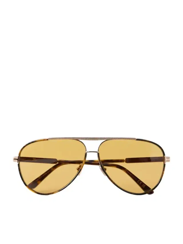 Tom Ford Rupert-02 Aviator-Frame Metal Sunglasses - Men