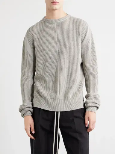 Rick Owens Fisherman Virgin Wool Sweater - Men | Thumbnail 3 Rick Owens Fisherman Virgin Wool Sweater - Men | Thumbnail 3