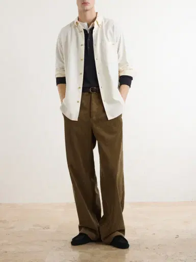 A.P.C. Mateo Logo-Embroidered Cotton Shirt - Men | Thumbnail 2