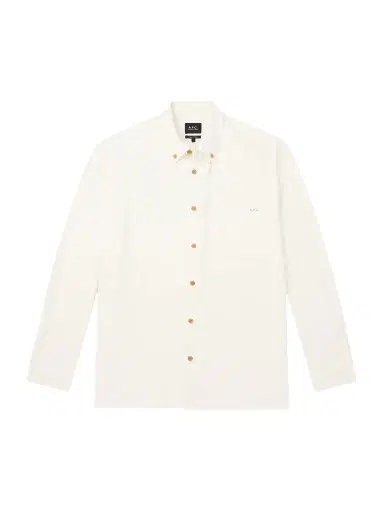 A.P.C. Mateo Logo-Embroidered Cotton Shirt - Men | Thumbnail 1