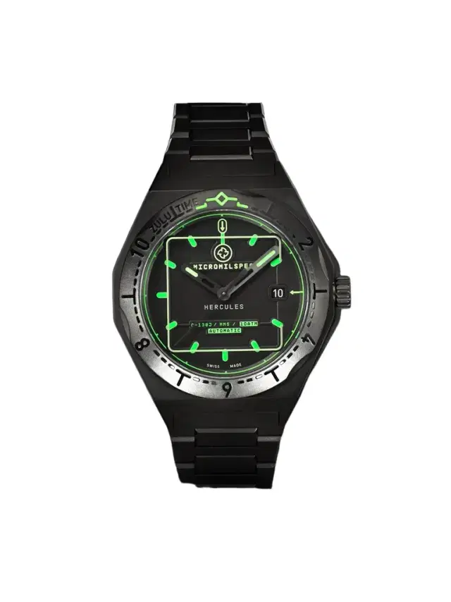 MICROMILSPEC Hercules Automatic 42mm Stainless Steel Watch, Ref. No. MIC_595 - Men