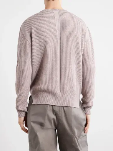 Rick Owens Fisherman Virgin Wool Sweater - Men | Thumbnail 4 Rick Owens Fisherman Virgin Wool Sweater - Men | Thumbnail 4