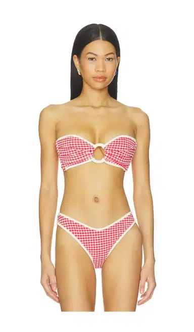 Montce Binded Tori Ties Bandeau Bikini Top | Thumbnail 2