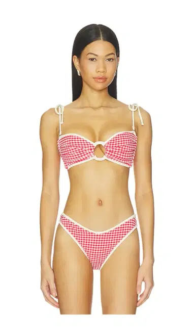 Montce Binded Tori Ties Bandeau Bikini Top | Thumbnail 1