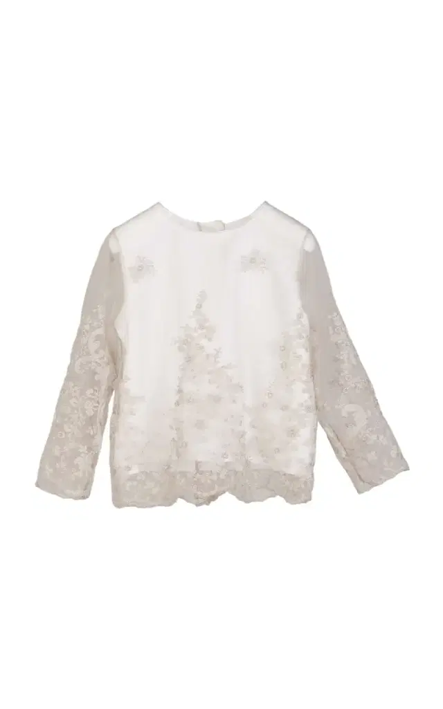 Jesurum Kids' Embroidered Tulle Shirt