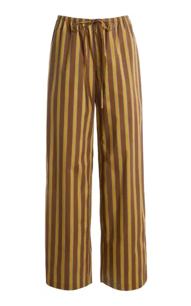 Staud Mateo Striped Silk-Blend Wide-Leg Pants | Thumbnail 1 Staud Mateo Striped Silk-Blend Wide-Leg Pants | Thumbnail 1