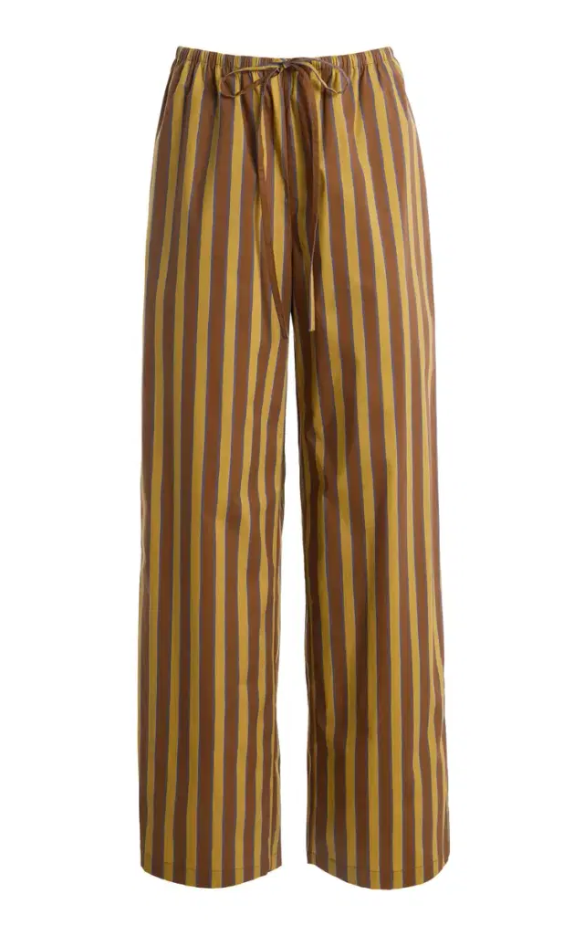 Mateo Striped Silk-Blend Wide-Leg Pants