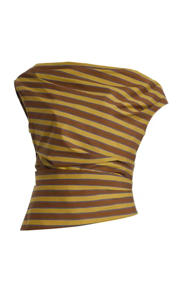 Phare Striped Cotton-Blend Top