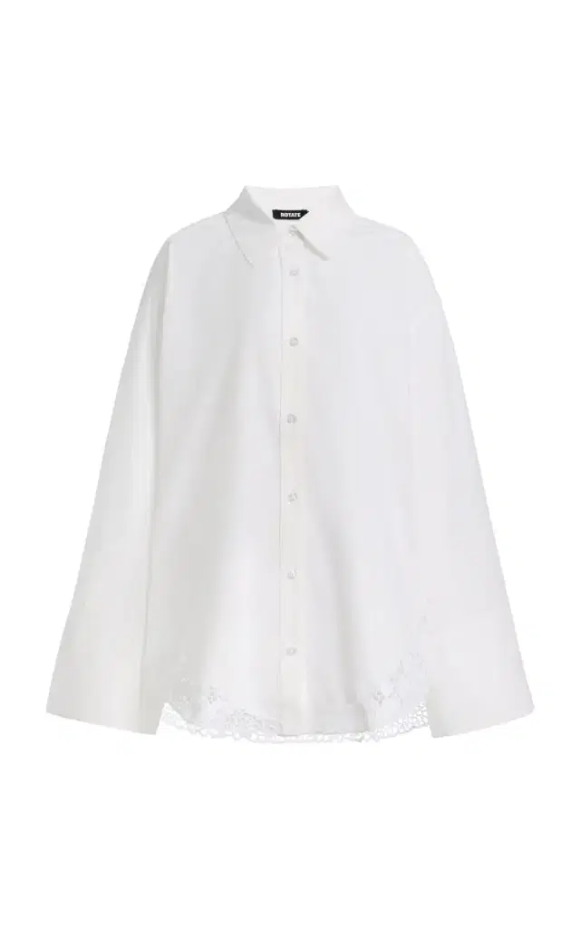 ROTATE Oversized Cotton Shirt