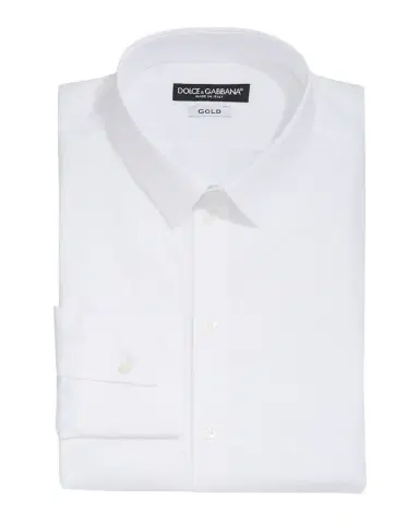 Dolce & Gabbana Men's Solid Dress Shirt | Thumbnail 1