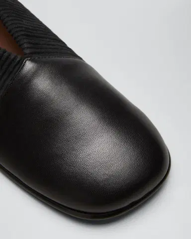 Gray Matters Mara Leather and Suede Ballerina Flats | Thumbnail 3