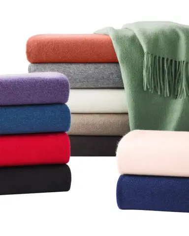 Sofia Cashmere Fringed Cashmere Throw | Thumbnail 1 Sofia Cashmere Fringed Cashmere Throw | Thumbnail 1