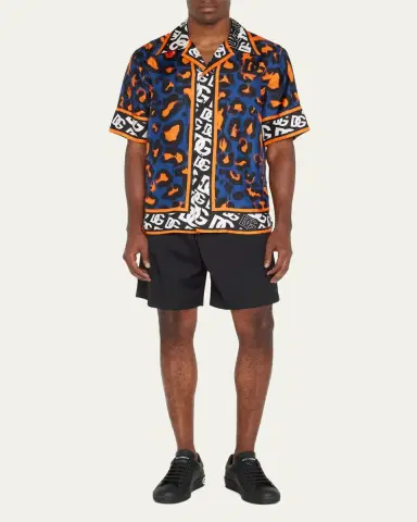 Dolce & Gabbana Men's Portofino Leather Low-Top Sneakers | Thumbnail 3 Dolce & Gabbana Men's Portofino Leather Low-Top Sneakers | Thumbnail 3