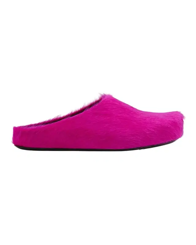 Marni Men's Fussbett Calf Hair Sabot Mules